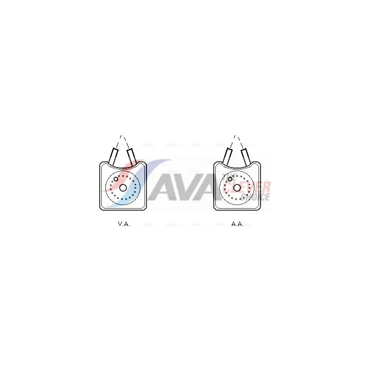 Радіатор масляний VARIOUS AUDI/VW/SEAT/FORD (Ava)