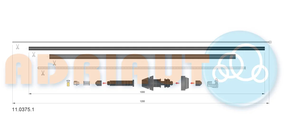 Трос акселератора FIAT SCUDO