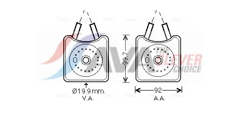 Радіатор масляний VARIOUS AUDI/VW/SKODA (AVA)