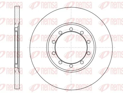 Диск гальмівний FORD TRANSIT 2.2-2.4 06- задн.