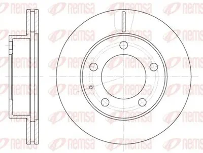 Диск гальмівний MAZDA 626 передн., вент.