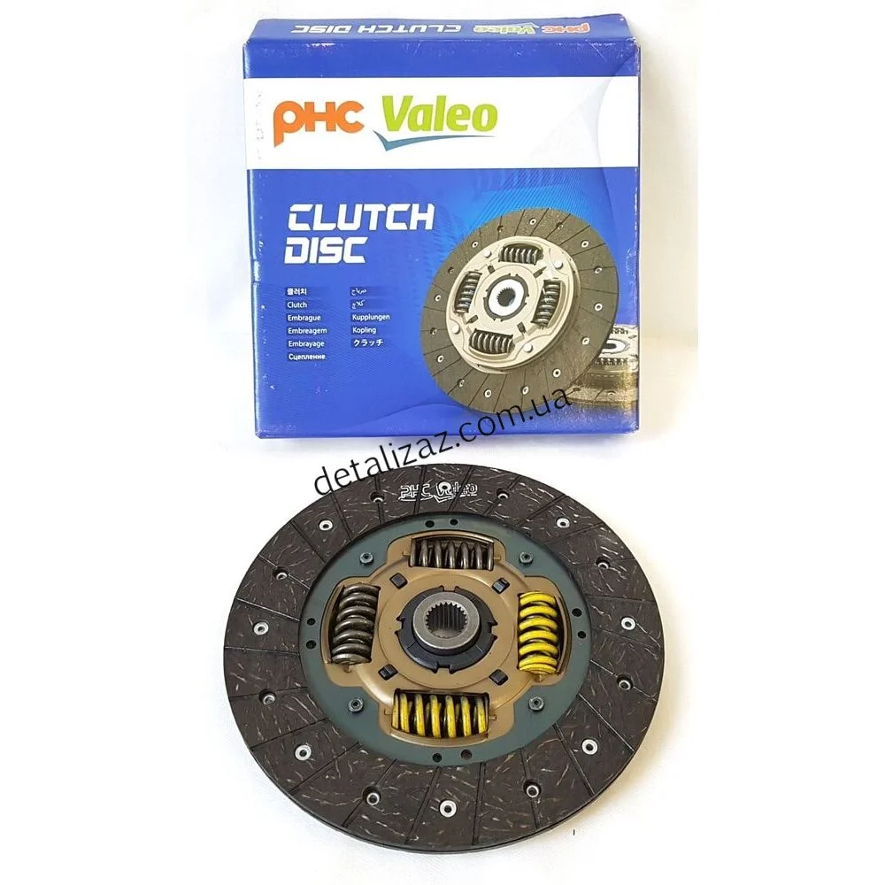 Диск зчепл. ведений GM DAEWOO LANOS,NUBIRA 1.5,1.6 DOHC 96- 215*145*24*20.7 (VALEO PHC)