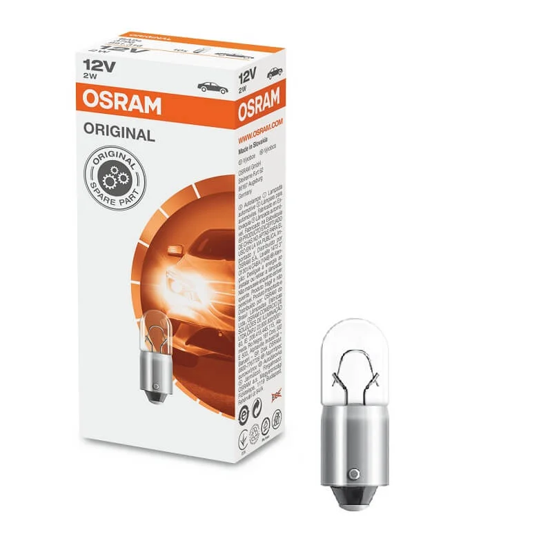 Лампа розжарювання T2W12V 2W BA9s