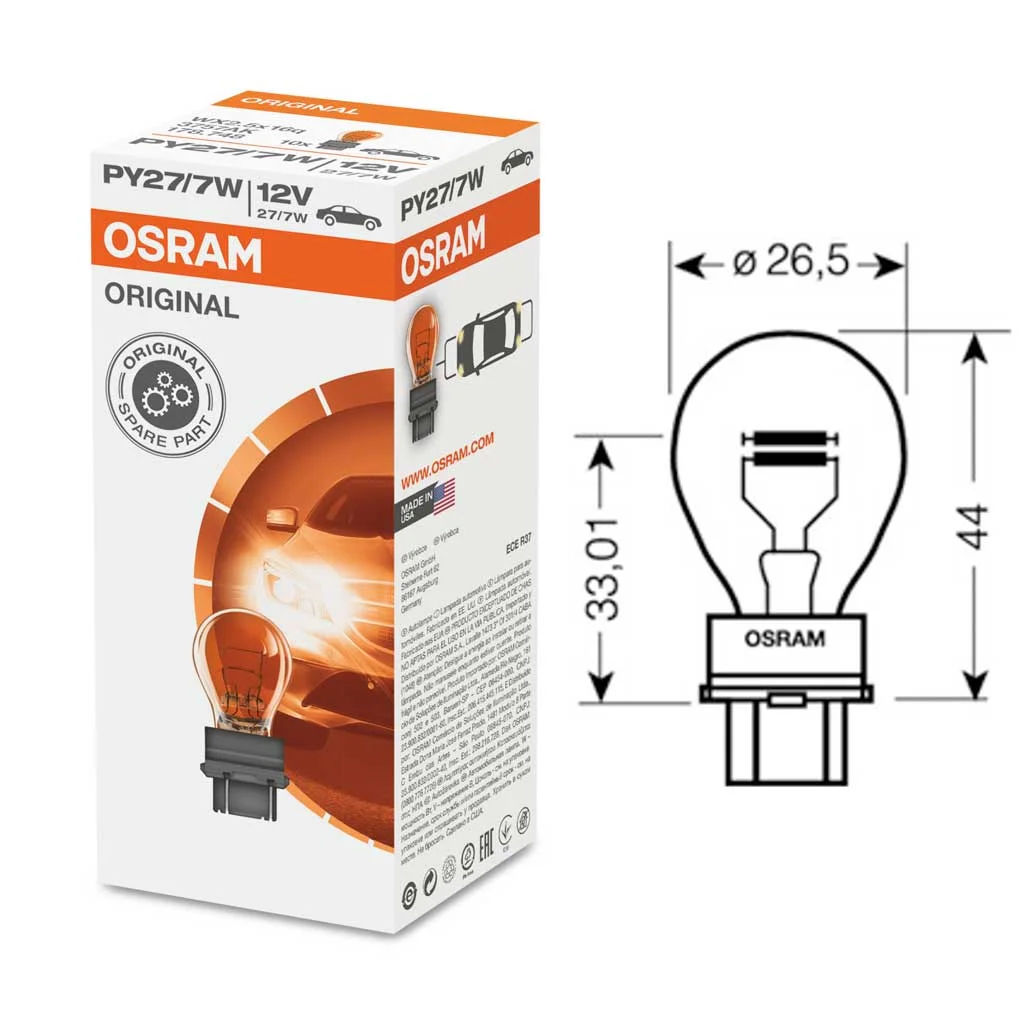 Лампа допоміжн. освітлення TF 27/7W 12V W2.5x16q