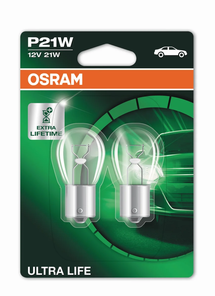 Лампа розжарювання P21W 12V 21W BA15s