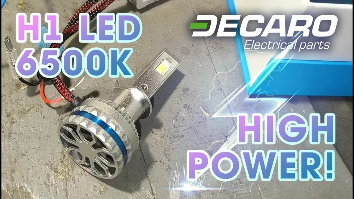 Лампа світлодіодна H1 LED 6500K 12V HIGH POWER <DECARO>