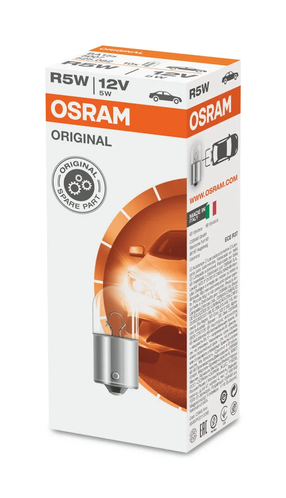 Лампа допоміжн. освітлення R5W 12V 5W ВА15s