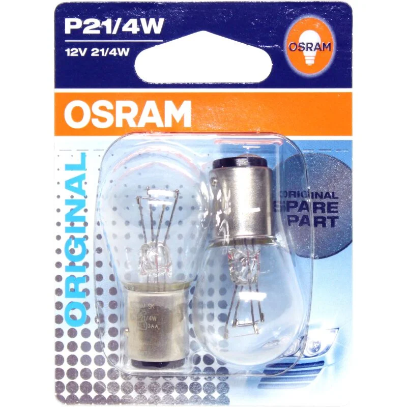 Лампа допоміжн. освітлення P21/4W 12V 21/4W BAZ15d