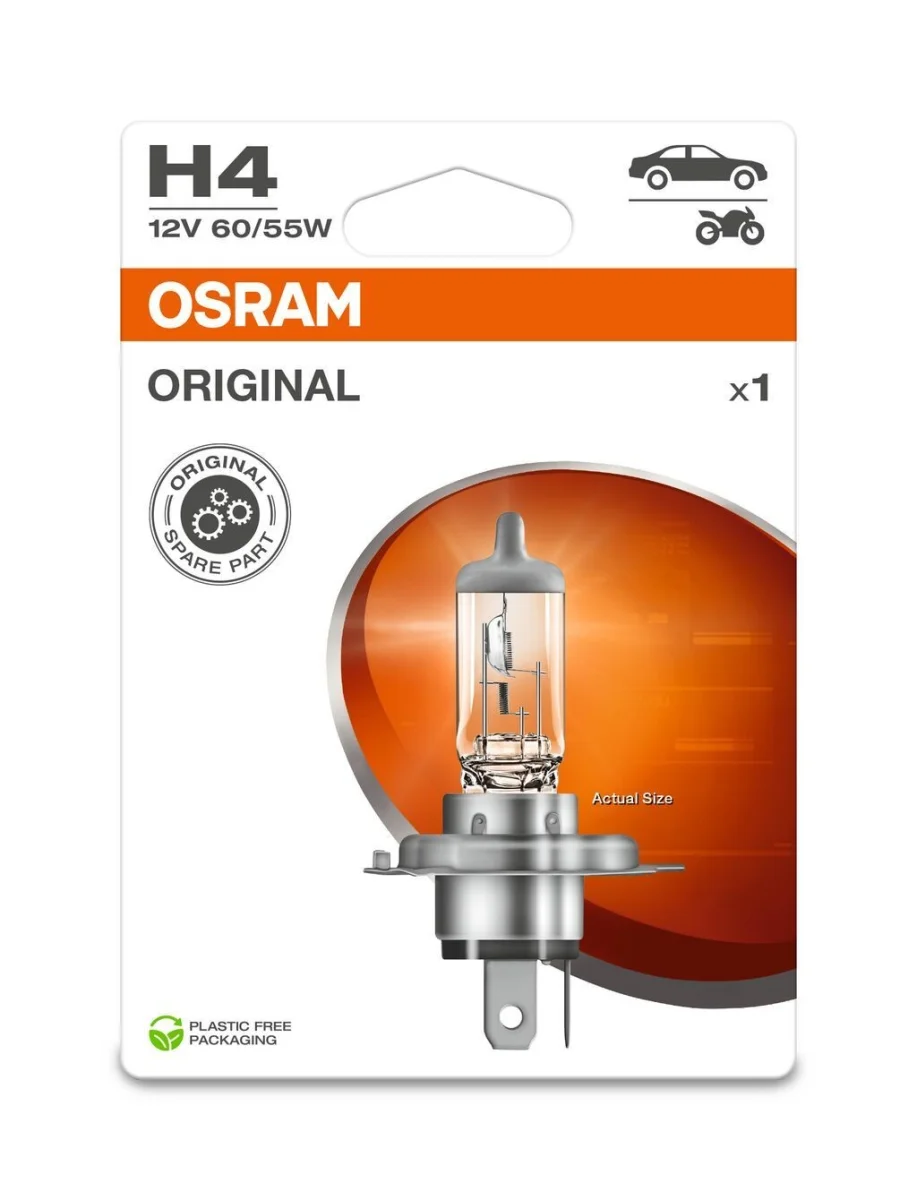 Лампа фарна H4 12v 60/55w P43t