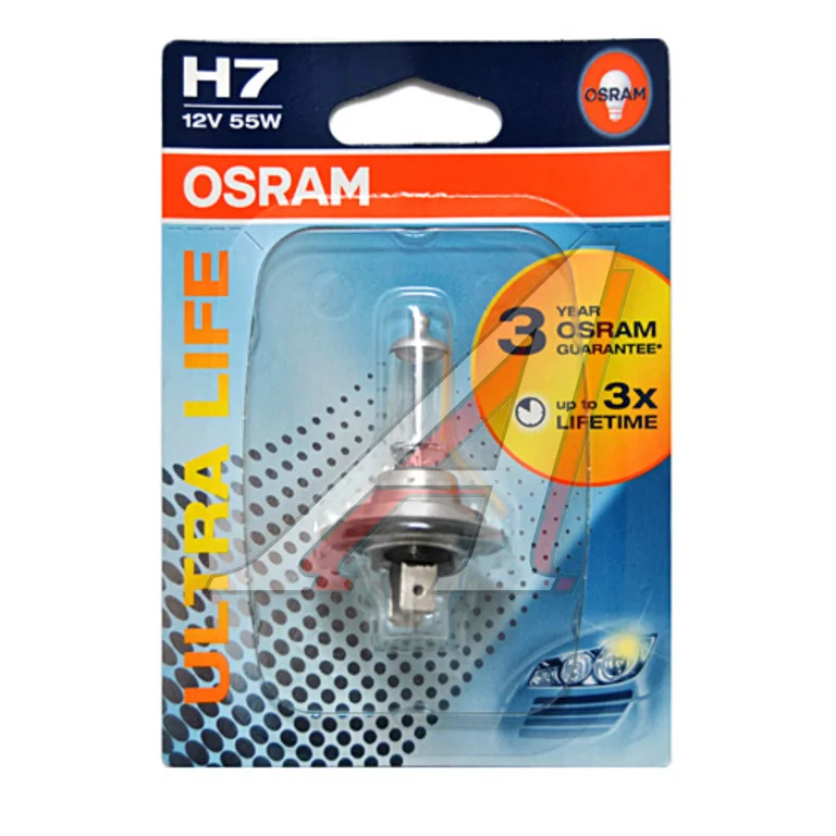 Лампа фарна H7 12V 55W PX26d ULTRA LIFE 1шт.blister