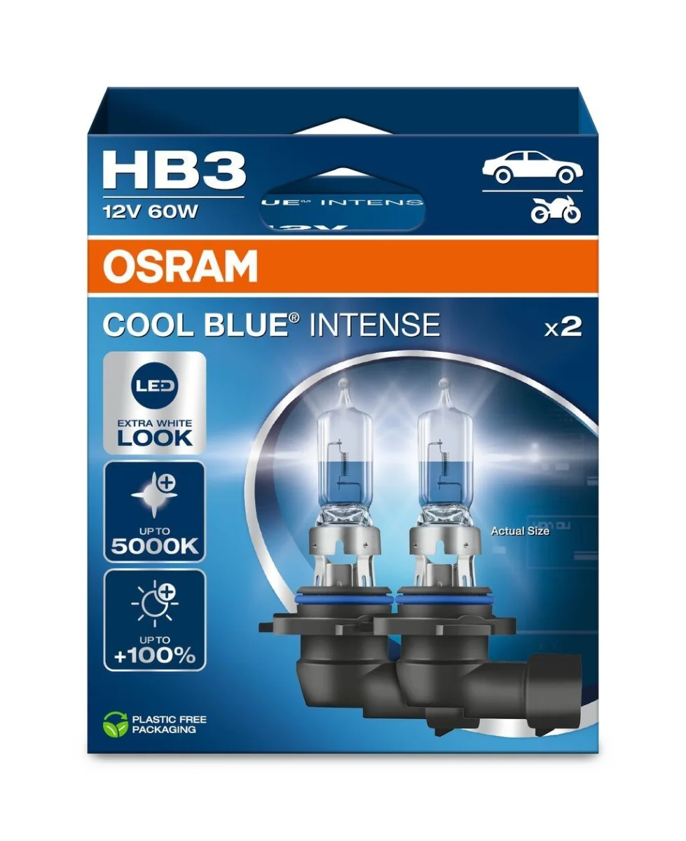 Лампа фарна HB3 60W 12V P20D COOL BLUE INTENSE Next Gen компл.