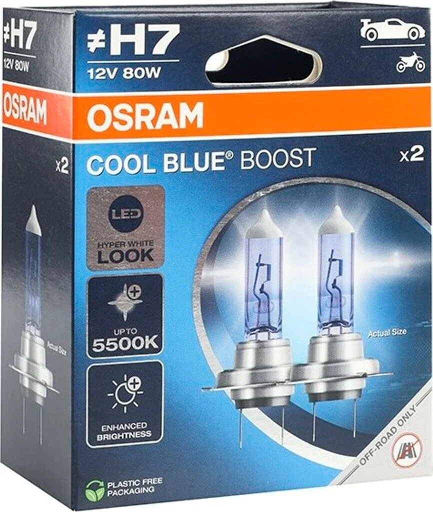 Лампа фарна H7 12V 80W PX26d COOL BLUE BOOST Next Gen компл