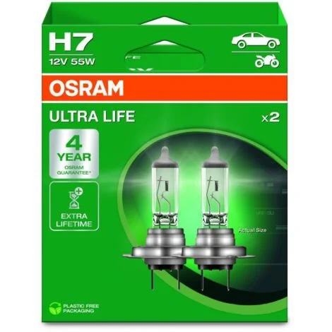 Лампа фарна H7 12V 55W PX26d ULTRA LIFE (компл.)