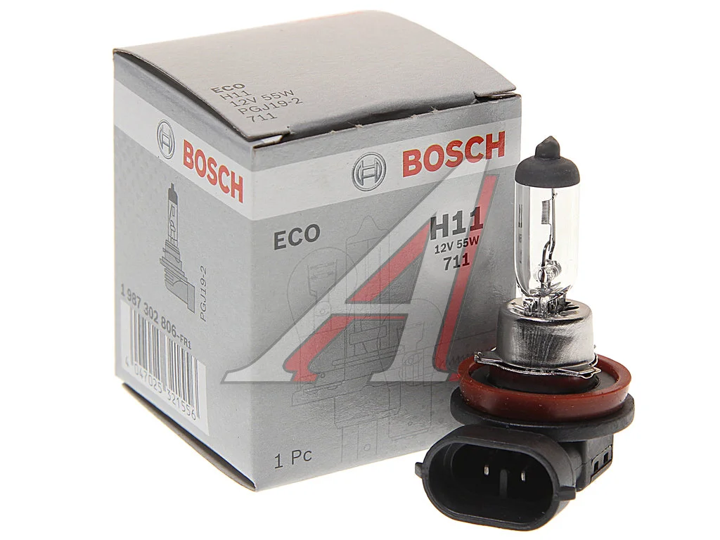 Лампа розжарювання H11 12V 55W PGJ19-2 ECO