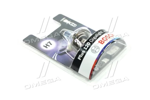 Лампа розжарювання H7 12V 55W PX26d GigaLight +120 (blister 1шт)