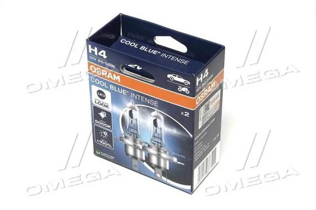 Лампа фарна H4 12V 60/55W P43t COOL BLUE INTENSE компл.