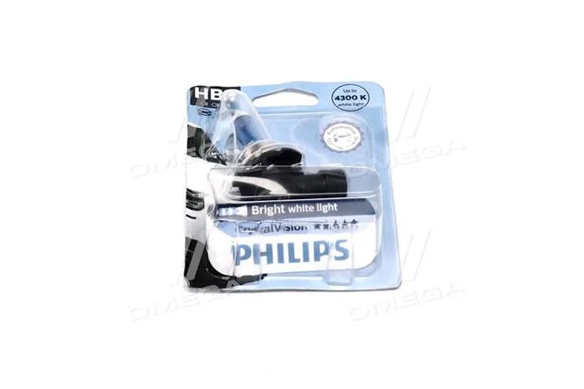 Лампа розжарювання HB4 12V 55W P22d Cristal Vision 1шт blister 4300K