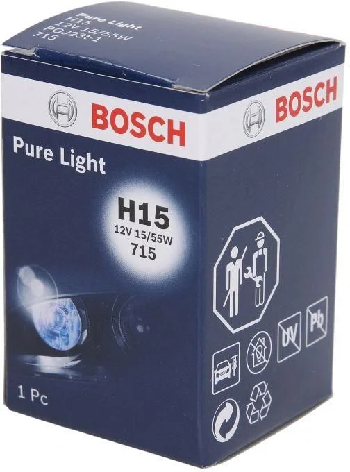 Лампа розжарювання H15 55/15W 12V PGJ23T-1