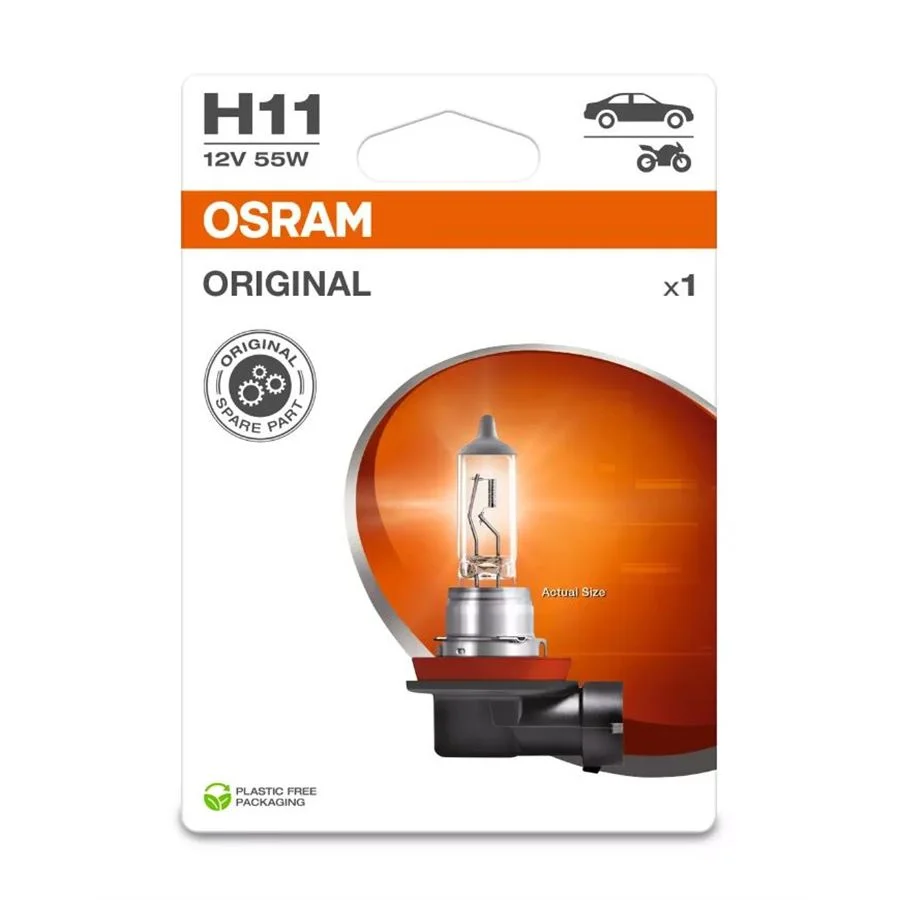 Лампа фарна H11 12V 55W PGJ19-2 ORIGINAL LINE (1 шт) blister eco-упаковка