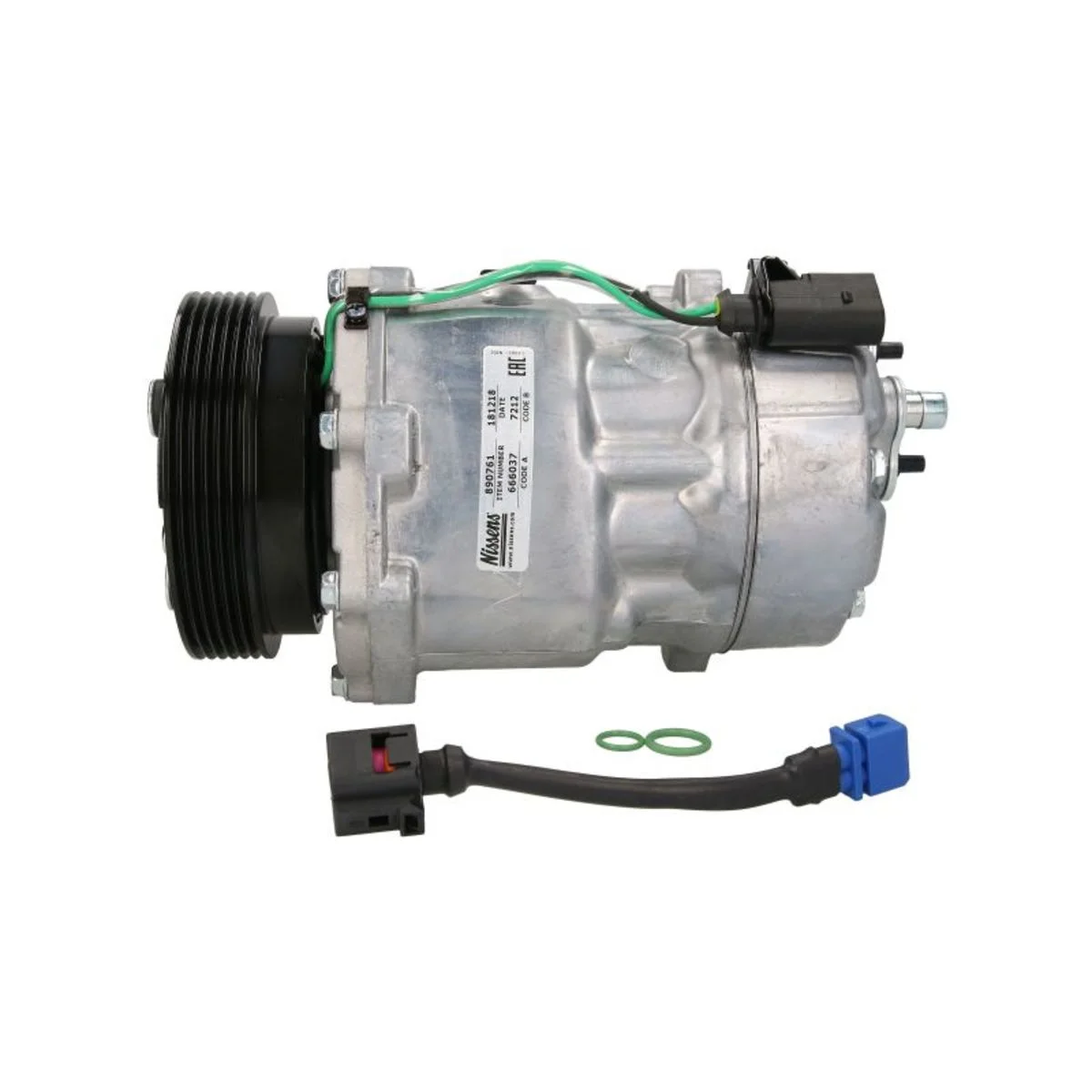 Компресор кондиціонера AUDI A3 (96-) INCL ADAPTER (Nissens)