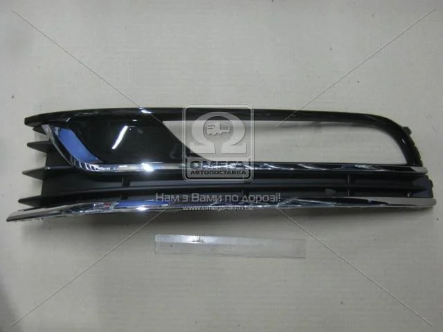 Решітка бамп. пер. лів. VW PASSAT B7 EUR 11-15 (TEMPEST)