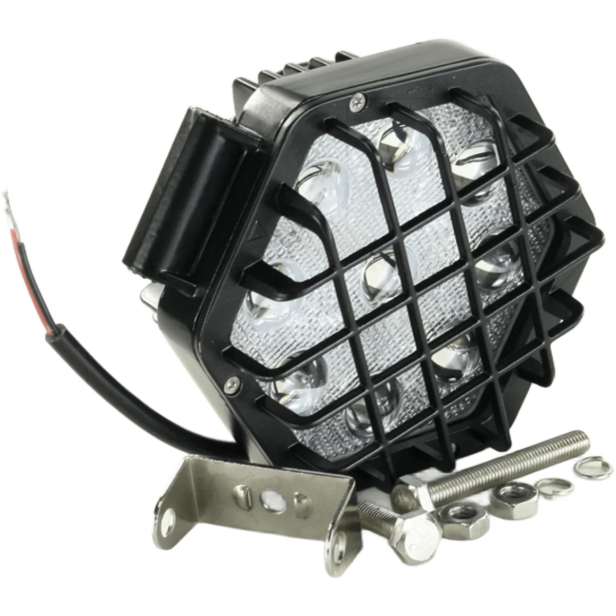Фара LED шестикутна 27W, 9 ламп, вузький промінь <ДК>
