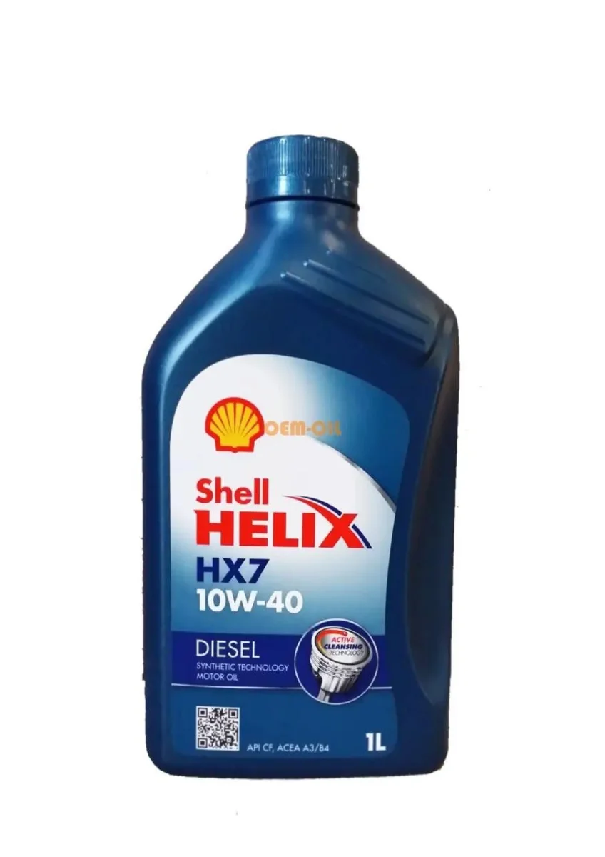 Олива моторна SHELL Helix Diesel HX7 SAE 10W-40 (Каністра 1л)