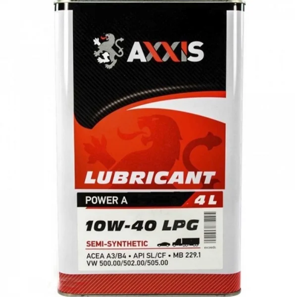 Олива моторн. AXXIS 10W-40 LPG Power A (Каністра 4л)