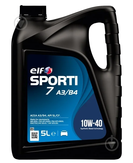 Олива моторна ELF SPORTI 7 A3/B4 10W-40 (Каністра 1л)