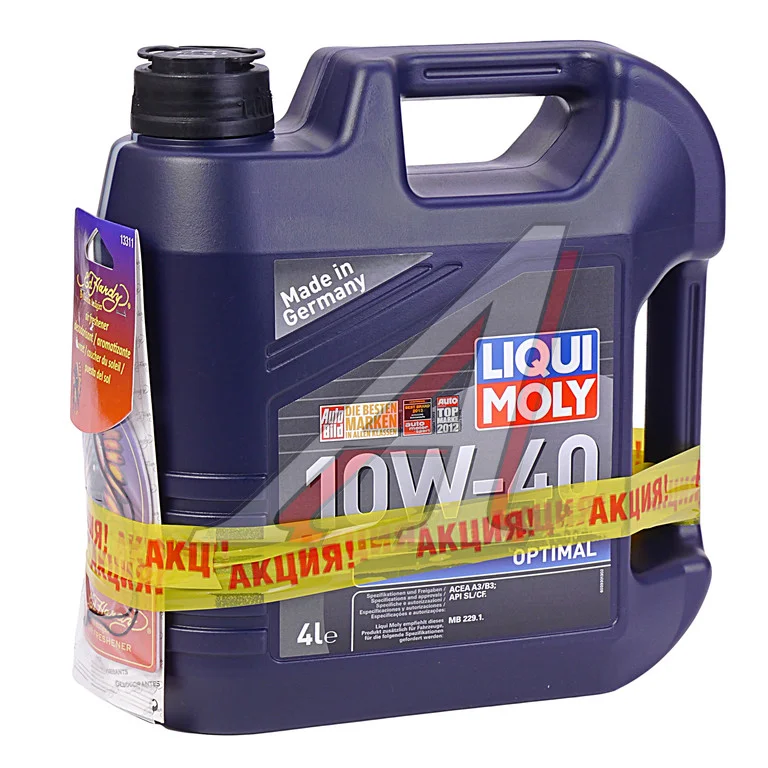 Олива моторна Liqui Moly Optimal 10W-40 (Каністра 4л)