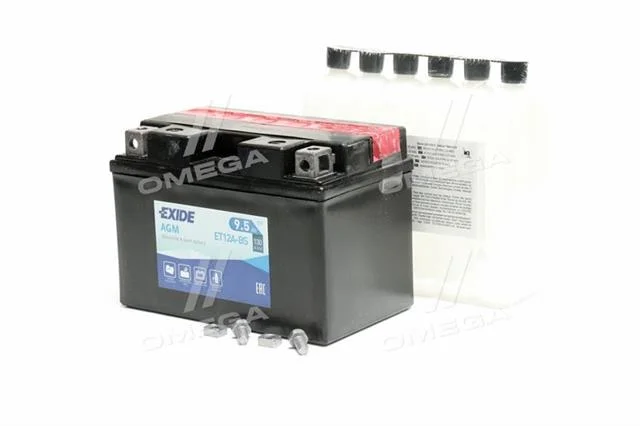 Акумулятор 9,5Ah-12v Exide AGM (ET12A-BS) (150х87х105) L, EN130