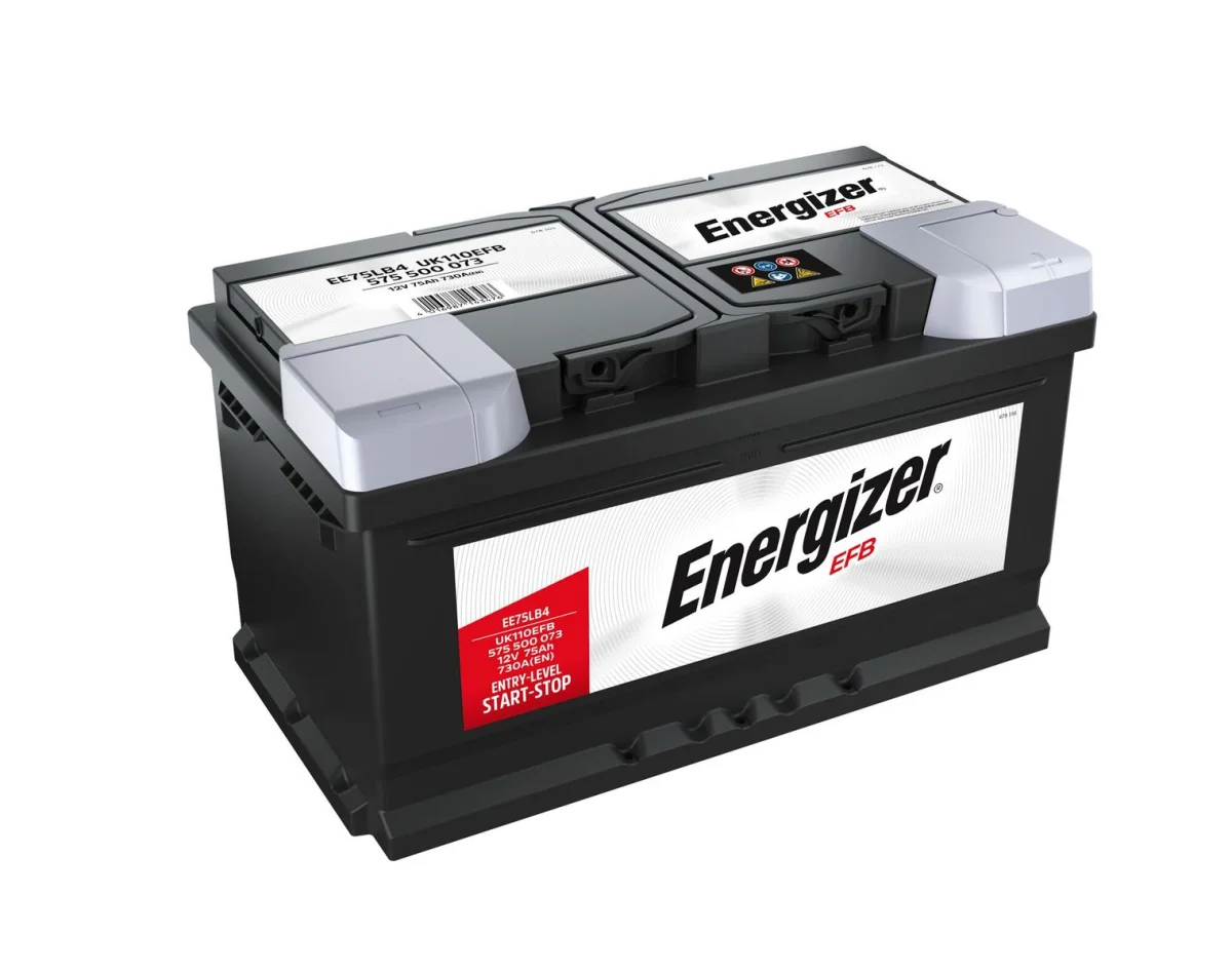 Акумулятор 75Ah-12v ENERGIZER EFB (315х175х175), R, EN730