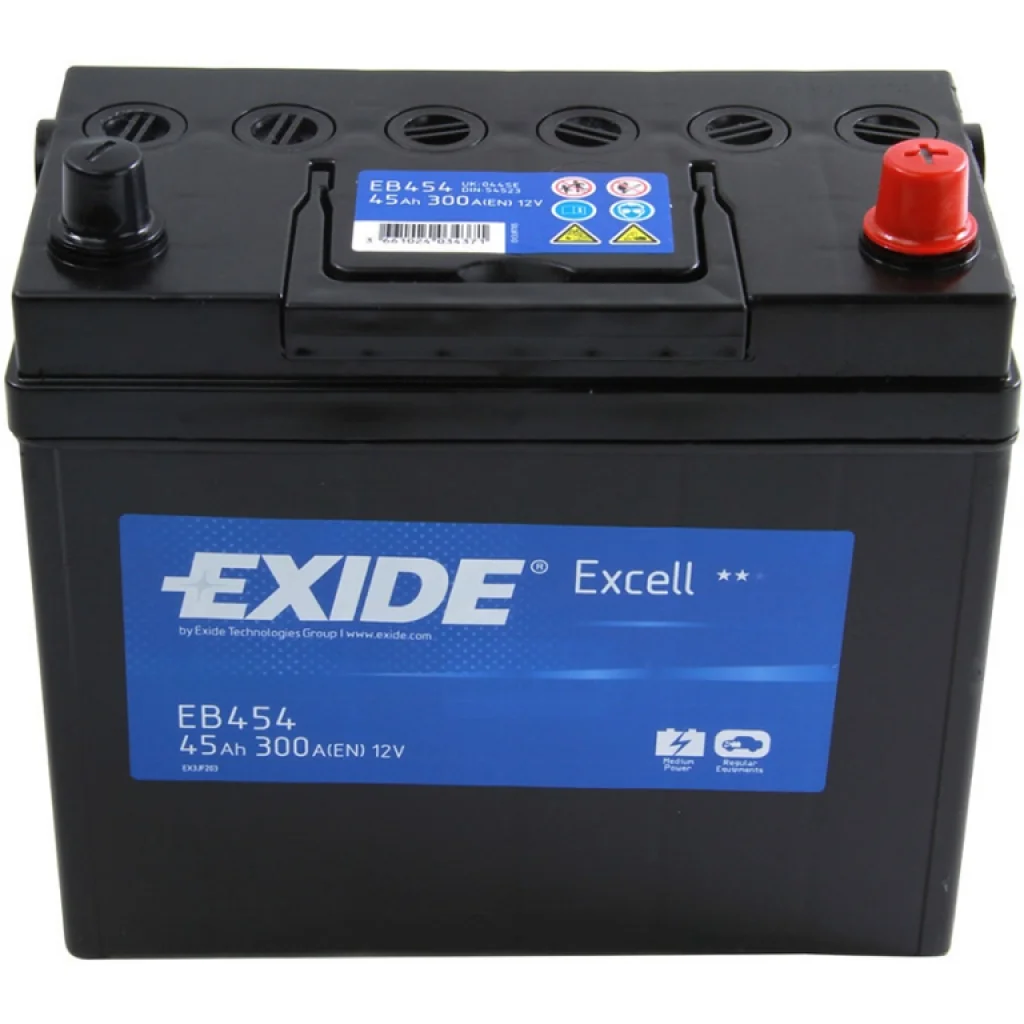 Акумулятор 45Ah-12v Exide EXCELL (234х127х220), R, EN330 Азія
