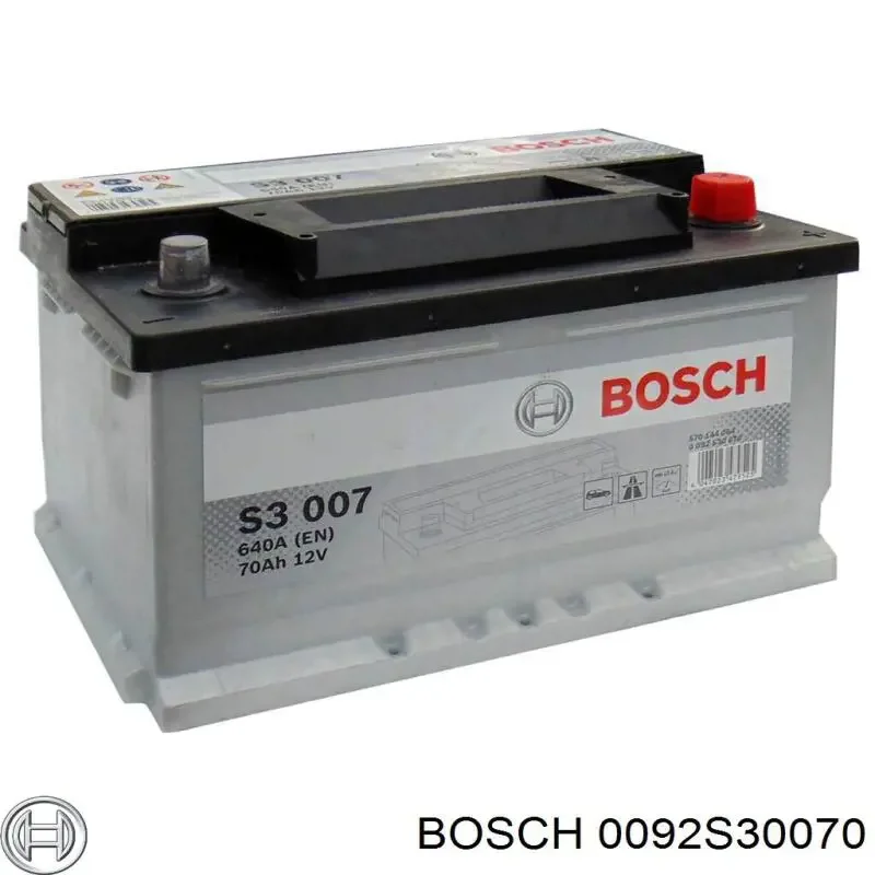 Акумулятор 70Ah-12v BOSCH (S3007) (278x175x175),R,EN640