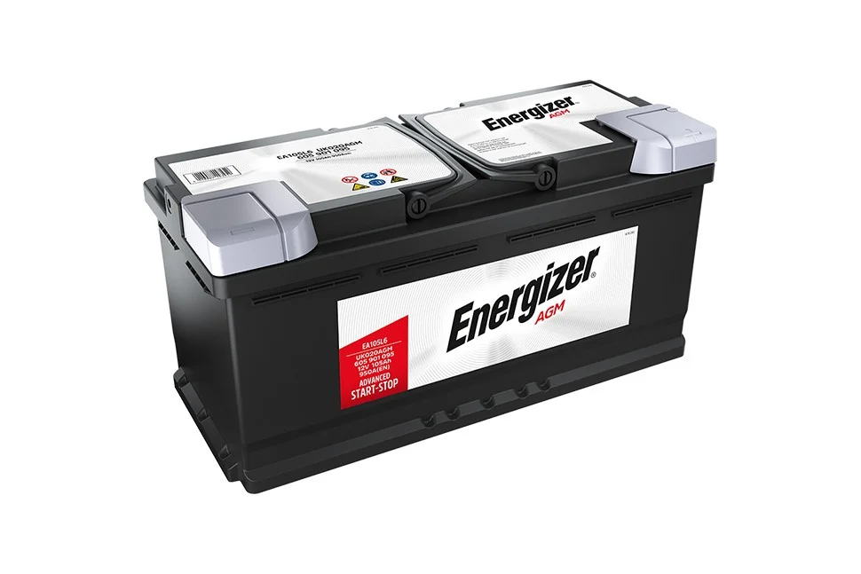 Акумулятор 105Ah-12v Energizer Premium AGM (394х175х190),R,EN950