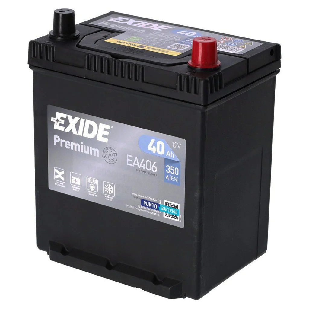 Акумулятор 40Ah-12v Exide PREMIUM (187х136х220),R,EN350 Азія тонкі клеми