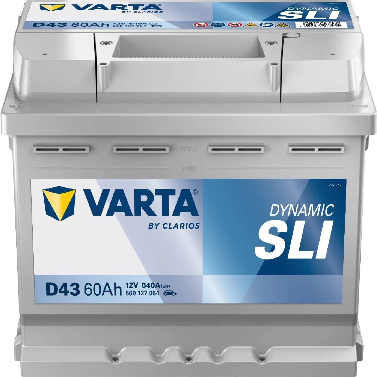 Акумулятор 60Ah-12v VARTA Dynamic SLI (D43) (242х175х190),L,EN540