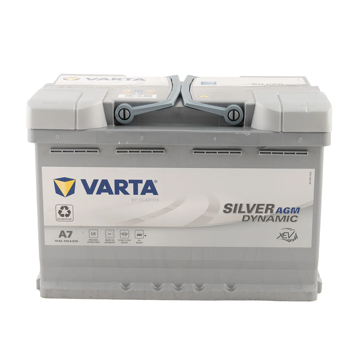 Акумулятор 70Ah-12v VARTA Dynamic AGM (A7) (278х175х190),R,EN760