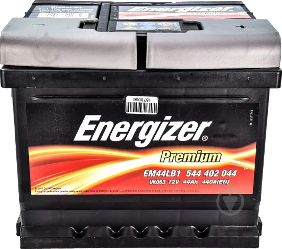 Акумулятор 44Ah-12v Energizer Prem.(207х175х175), R, EN440