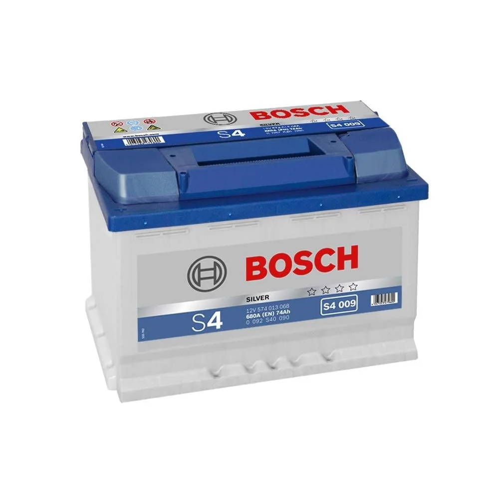 Акумулятор 74Ah-12v BOSCH (S4009) (278x175x190),L,EN680