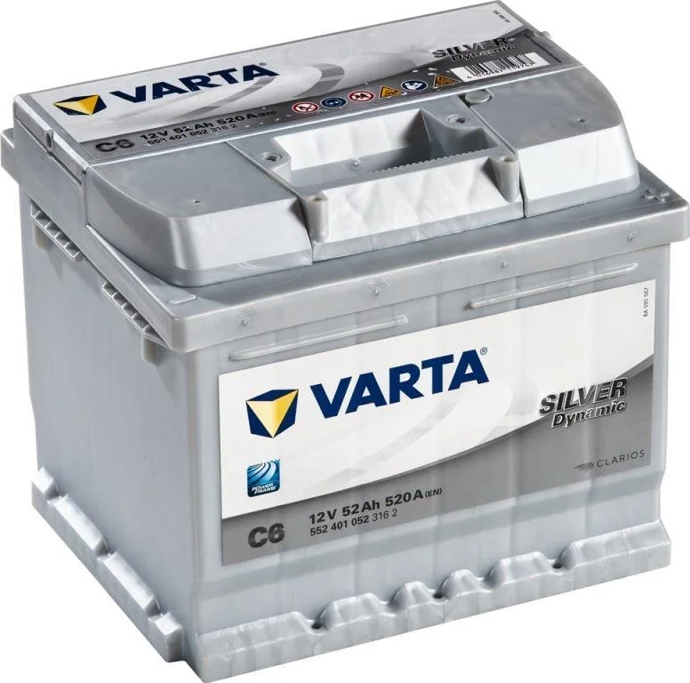 Акумулятор 52Ah-12v VARTA Dynamic SLI (C6) (207х175х175),R,EN520