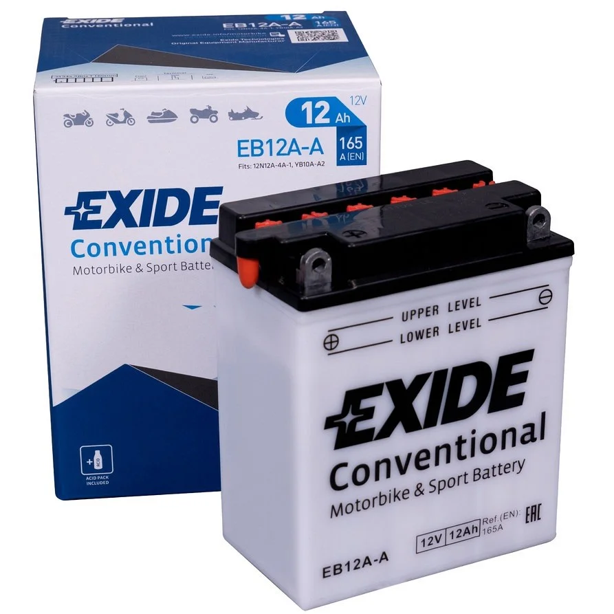 Акумулятор 12Ah-12v Exide (EB12A-A) (134х80х160) L, EN165