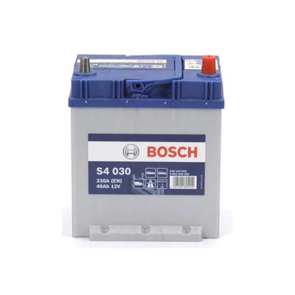 Акумулятор 40Ah-12v BOSCH (S4030) (187x140x227),R,EN330 Азія тонкі клеми