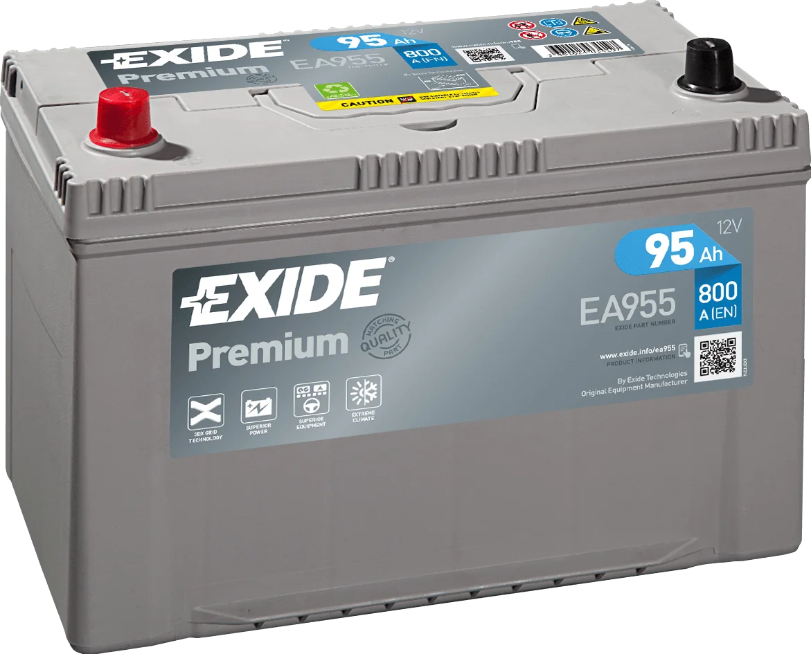 Акумулятор 95Ah-12v Exide PREMIUM (302х171х222), L, EN800 Азія