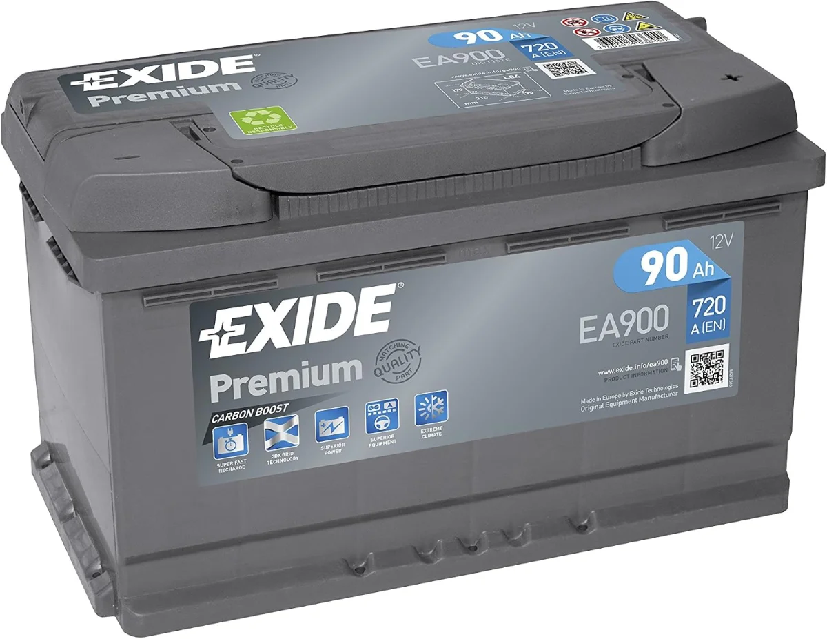 Акумулятор 90Ah-12v Exide PREMIUM (315х175х190), R, EN720