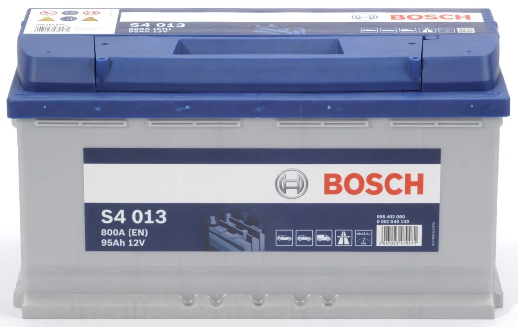 Акумулятор 95Ah-12v BOSCH (S4013) (353x175x190),R,EN800