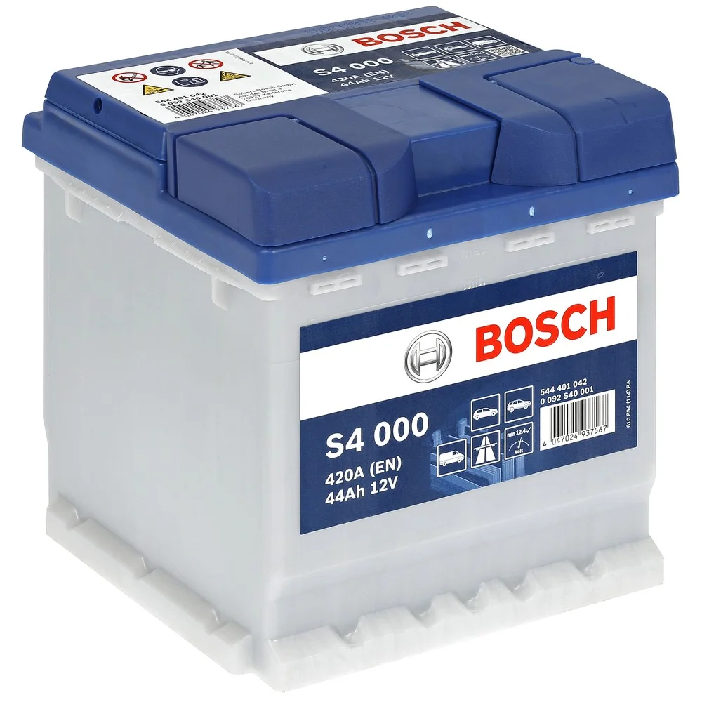 Акумулятор 44Ah-12v BOSCH (S4000) (175x175x190),R,EN420