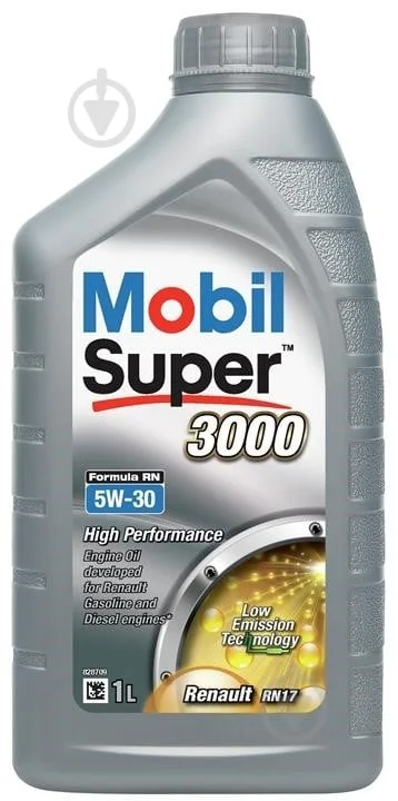 Олива моторна Mobil Super 3000 Formula RN 5W-30 (Каністра 1л)