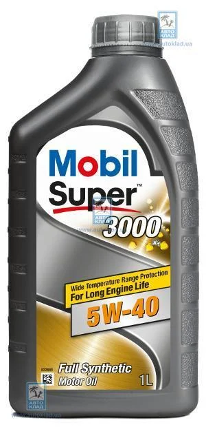 Олива моторна Mobil Super 3000 X1 5W-40 (Каністра 1л)