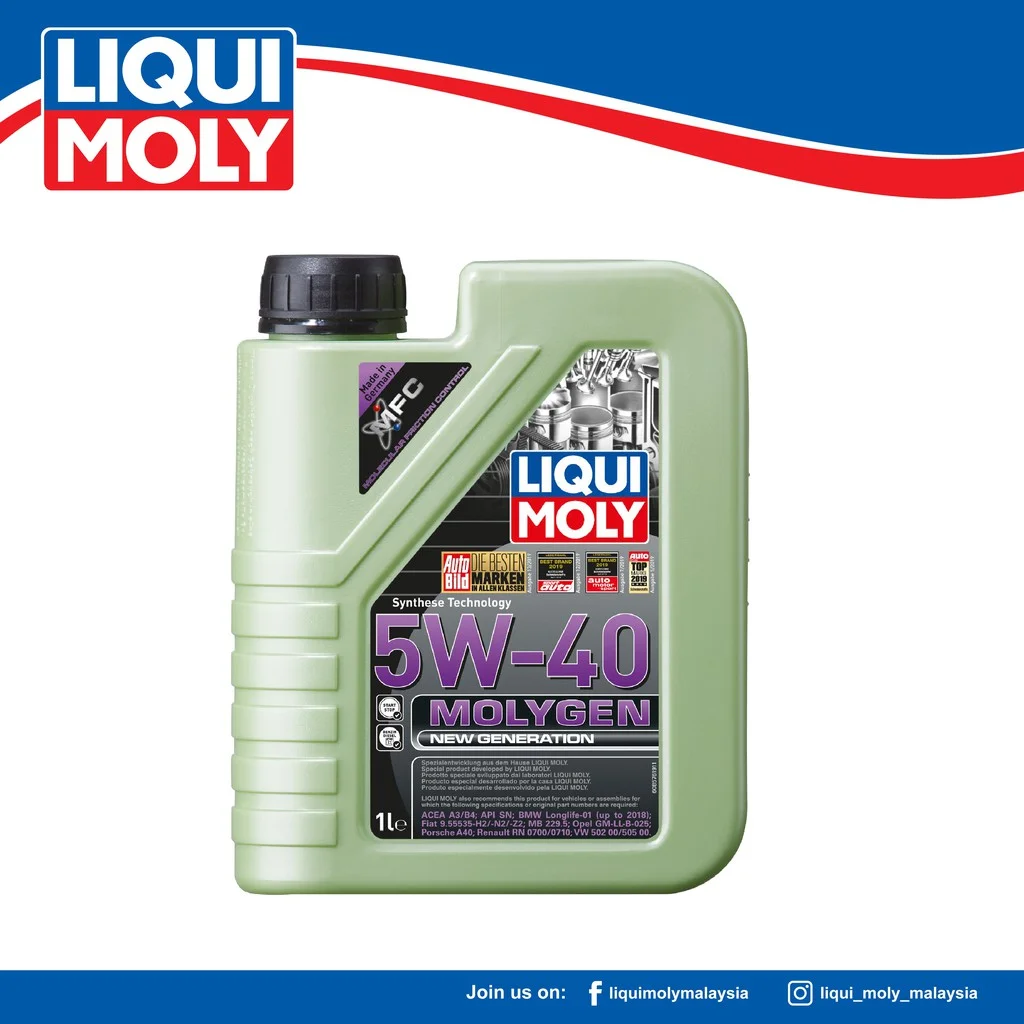 Олива моторна Liqui Moly Molygen New Generation 5W-40 (Каністра 1л)